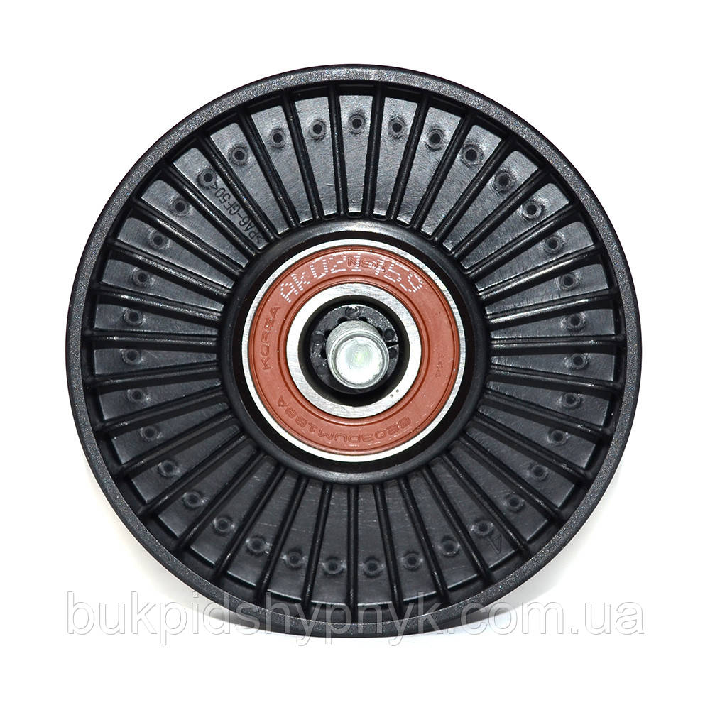 Кронштейн ролика обвідного ременя поликлинового (приводного) Hyundai/Kia Hyundai-Kia 252862 B010 (x122x50), фото 1