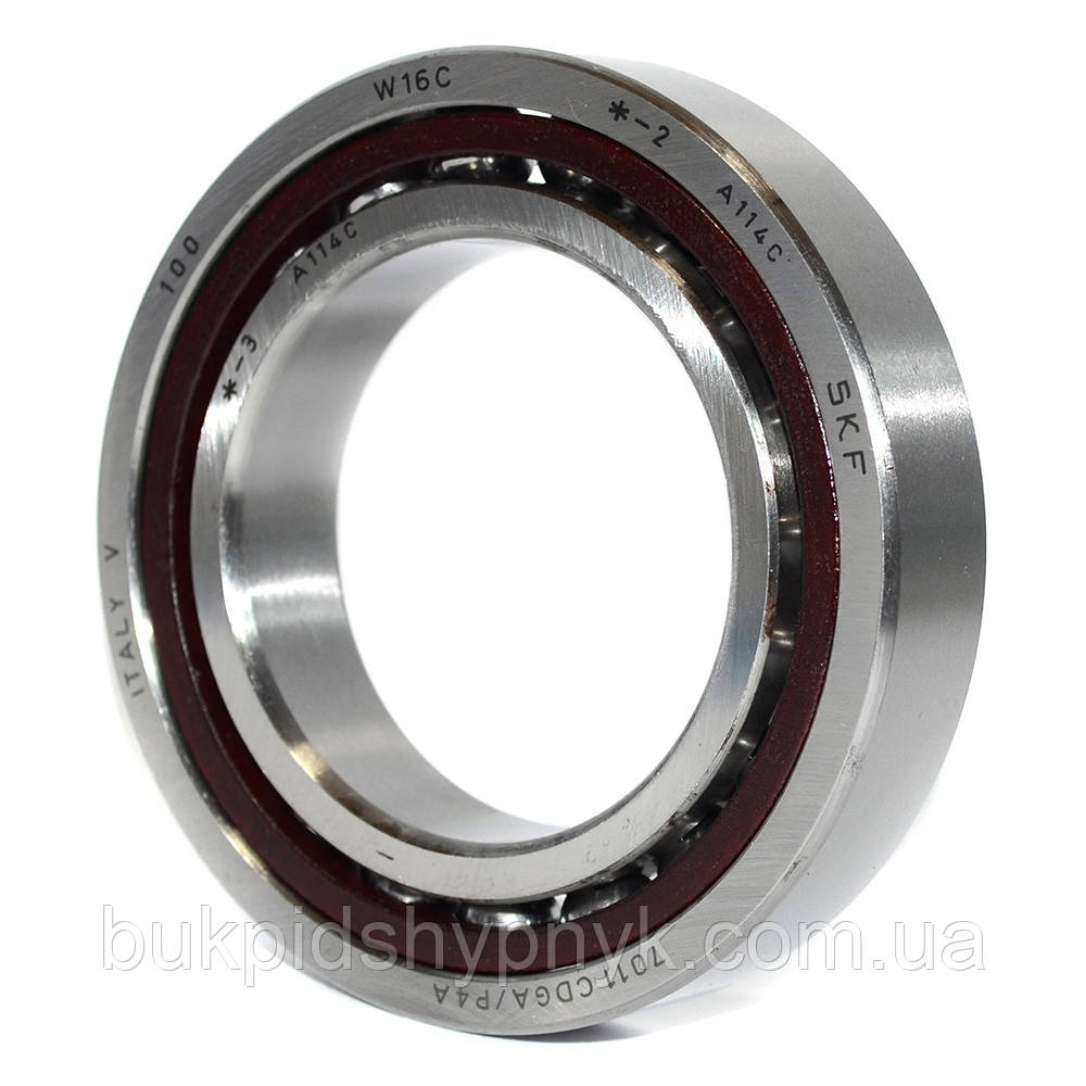 Підшипник кульковий SKF 7011 CDGA/P4A (4-46111E)(4-36111E) (55x90x18), фото 1