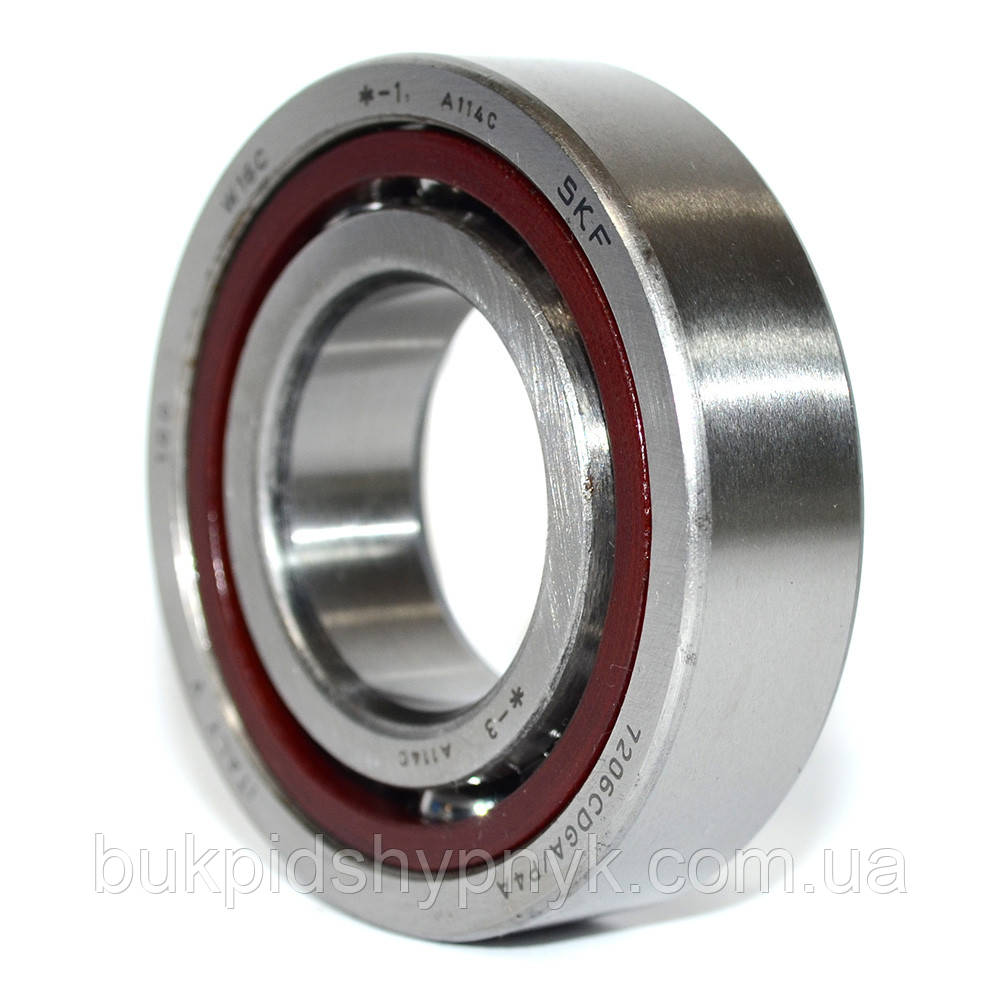Підшипник кульковий SKF 7206 CDGA/P4A (4-46206E)(4-36206E) (30x62x16), фото 1