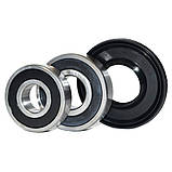 Ремонтний комплект підшипників для пральних машин Bosch, Siemens (+ порція мастила для сальників) ZKL 6305 2RS, фото 2