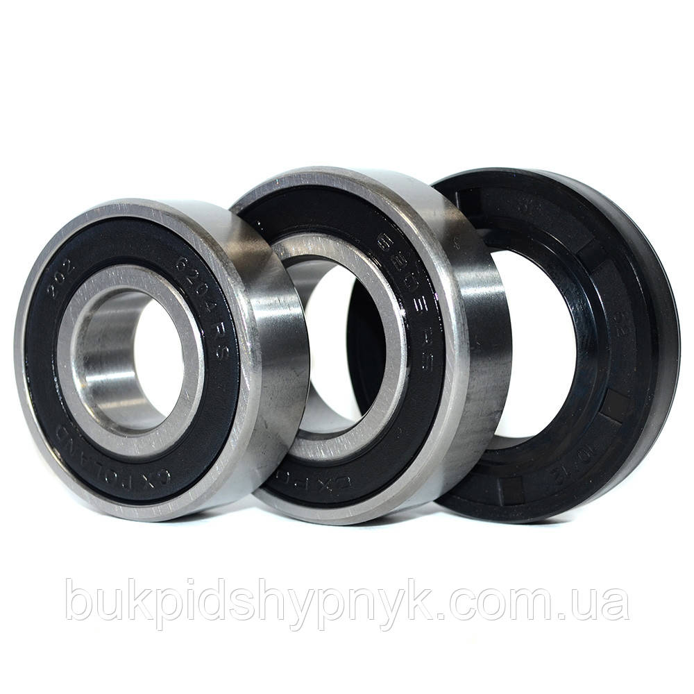 Ремонтний комплект підшипників для пральних машин Indesit; Ariston; Zanussi; Electrolux; Bosch; Siemens CX, фото 1