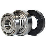 Ремонтний комплект підшипників для пральних машин Indesit і Ariston (+ порція мастила для сальників) ZKL 6202, фото 2