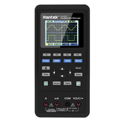 Осцилограф 2кан 70МГц мультиметр і генератор сигналу 3в1, Hantek 2D72, фото 1