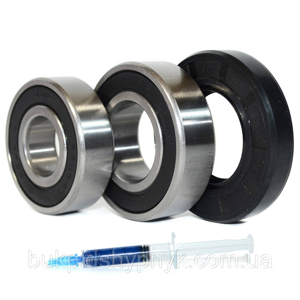 Ремонтний комплект підшипників для пральних машин BEKO і Blomberg (+ порція мастила для сальників) CX 6204, фото 1