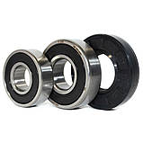 Ремонтний комплект промислових підшипників для пральних машин BEKO (+ порція мастила для сальників) SKF 6203, фото 2