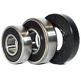 Ремонтний комплект промислових підшипників для пральних машин BEKO SKF 6203 2RSH і 6204 2RSH і сальник, фото 2