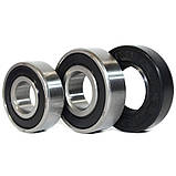 Ремонтний комплект підшипників для пральних машин Indesit і Ariston (+ порція мастила для сальників) ZKL 6202, фото 2