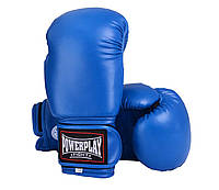 Боксерські рукавиці PowerPlay 3004 Сині 10 унцій