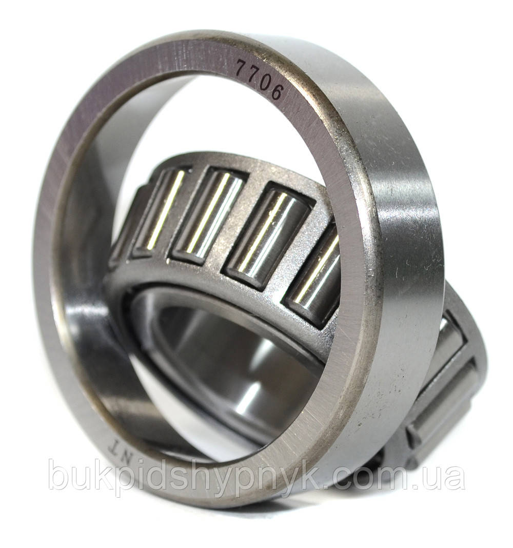 Підшипник роликовий передньої ступиці ЗАЗ-968М Запорожець NT 7706 (4T-302/28 STPX1)(302/28) (28x58x17.25), фото 1