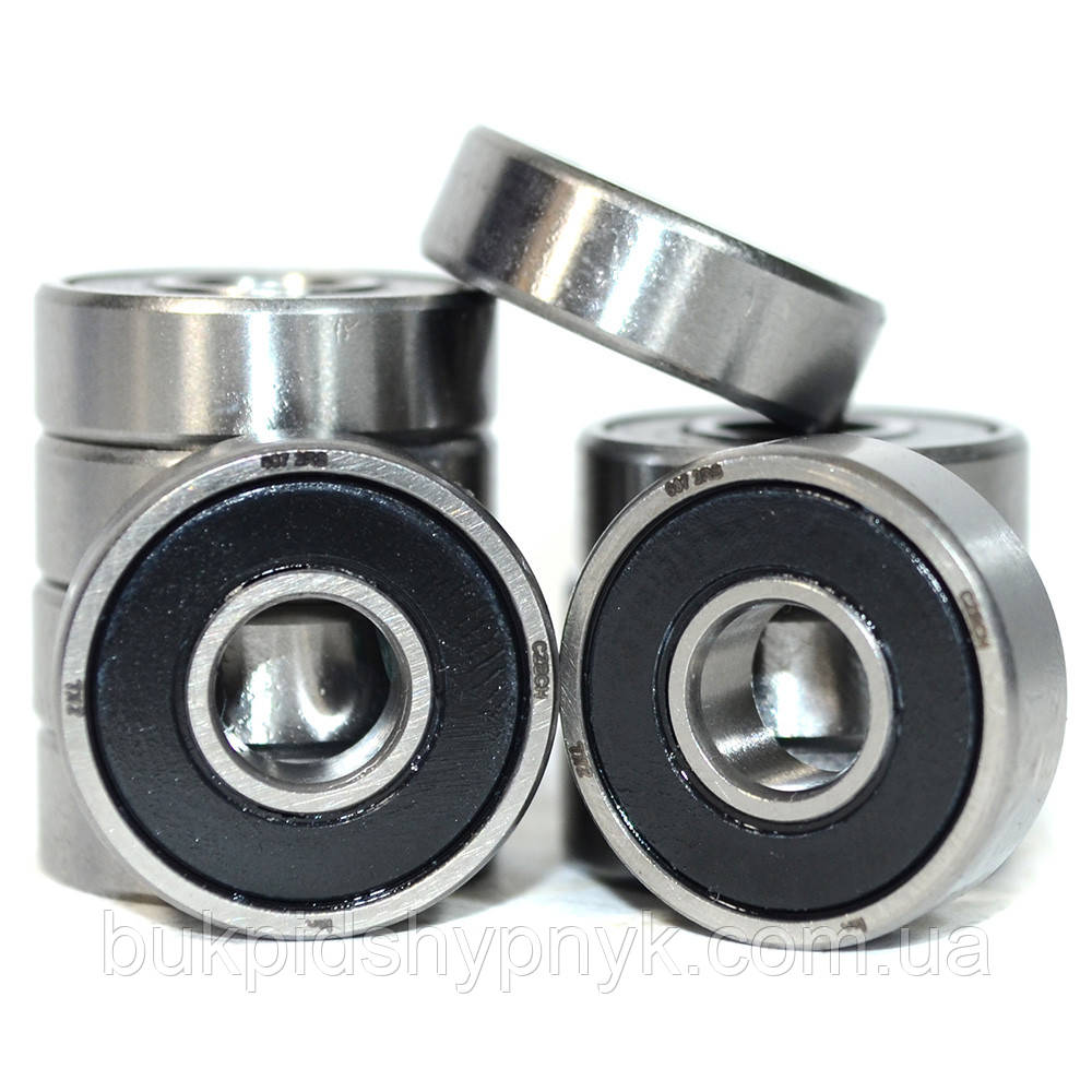 Підшипник кульковий ZKL 607 2RS (180017) (упаковка 10 штук) (7x19x6)