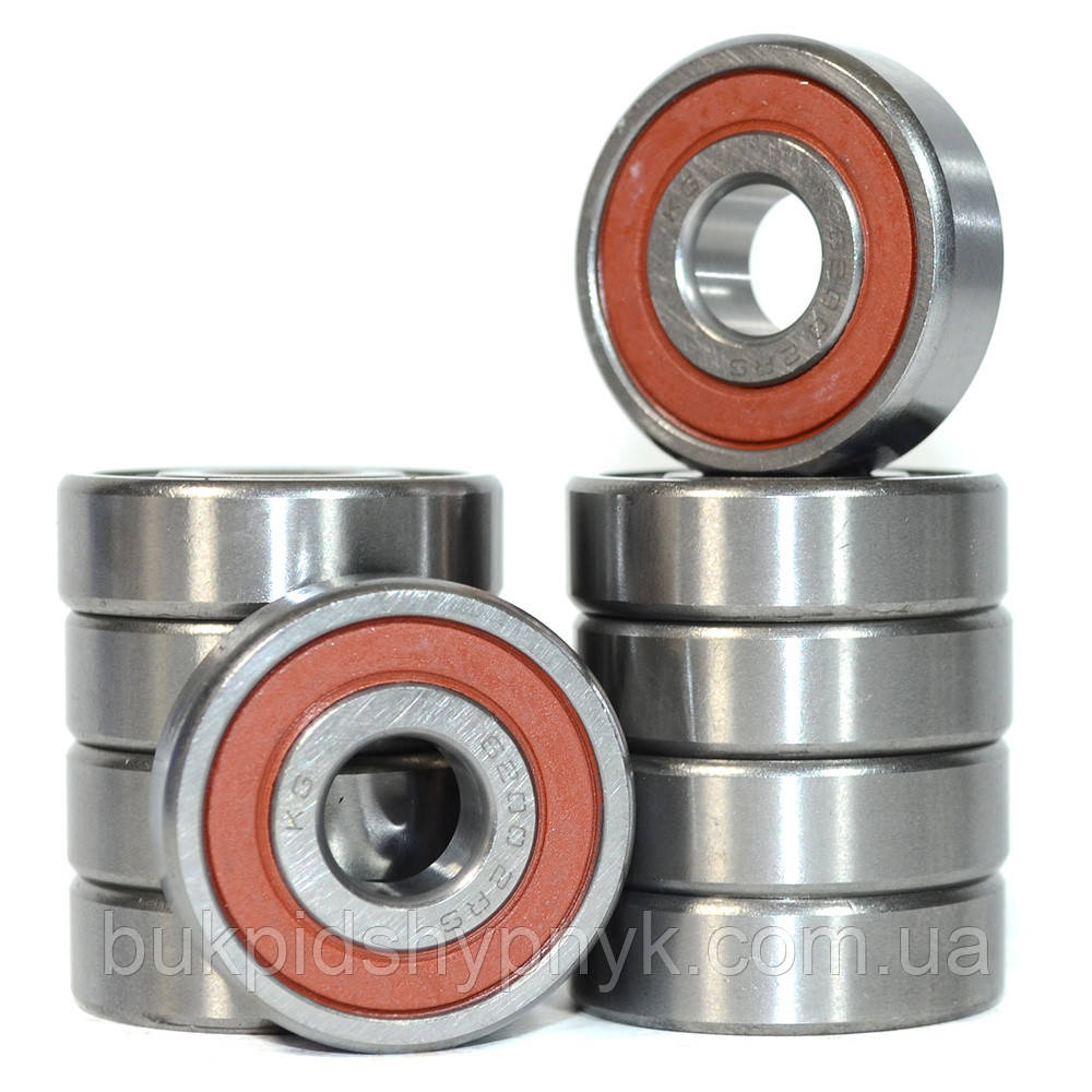 Підшипник кульковий KG 6200 2RS (180200) (упаковка 10 штук) (10x30x9)