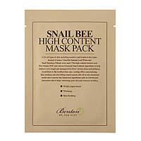 Маска с муцином улитки и пчелиным ядом Benton Snail Bee High Content Mask (1шт)