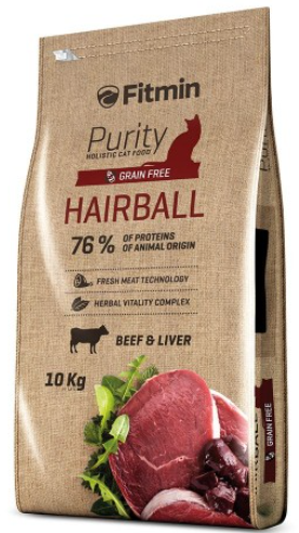Fitmin cat Purity Hairball (Фитмин) Корм для довгошерстих кішок, 400 г