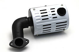 Глушник на мотоблок R195 з накладкою | 097-074-28-84