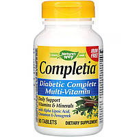 Мультивитамины для диабетиков без железа, Completia, Nature's Way, 90 таблеток