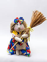 Текстильна лялька Баба-Яга мініатюра, фото 3