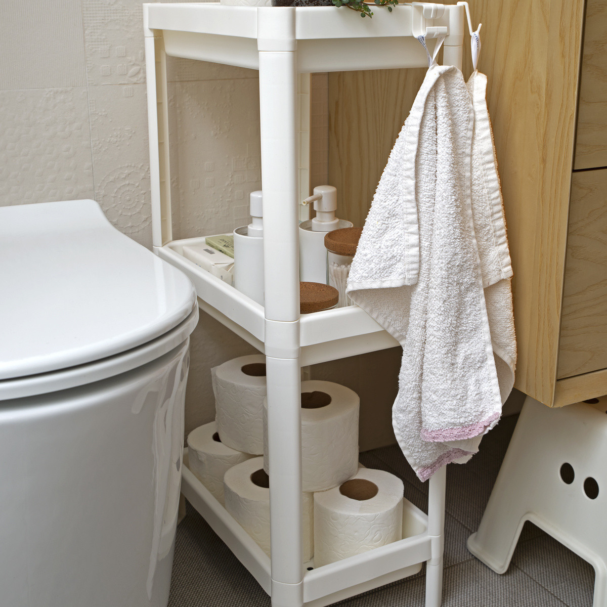 Этажерка 3-х Ярусная MVM Белая — Купить Недорого на Bigl.ua (1559000463)