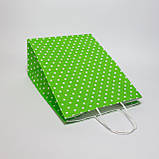 Паперовий пакет подарунковий 260*150*350 мм Кольоровий крафт пакет з крученими ручками Готові для магазинів одягу, фото 5