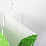 Паперовий пакет подарунковий 260*150*350 мм Кольоровий крафт пакет з крученими ручками Готові для магазинів одягу, фото 6