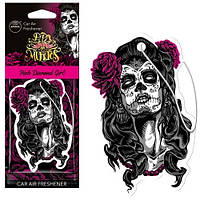 Ароматизатор Aroma Car Cellulose Dia De Los Muertos — Diamond Girl Blue (24 шт.)