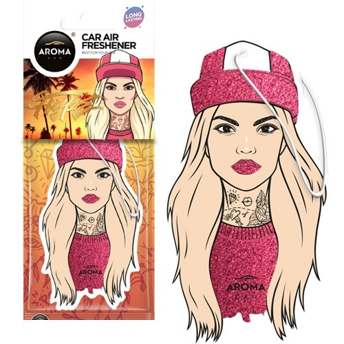 Ароматизатор Aroma Car Cellulose HYPE GIRL — Cap (24 шт.)