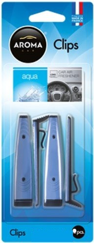 Ароматизатор Aroma Car Clips 4x5g - AQUA (30шт.), фото 1