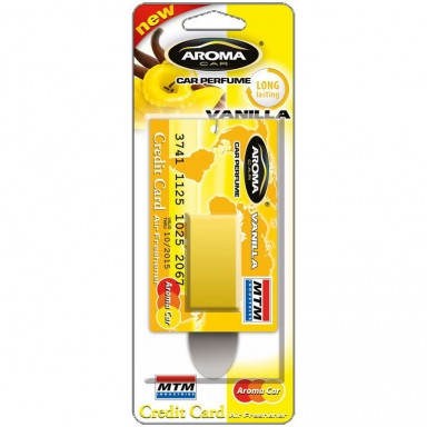 Ароматизатор Aroma Car Credit Card 4ml - VANILLA (20шт.)