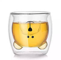 Стакан c подвійними стінками Подвійним дном Ведмедик 250 ml cup001