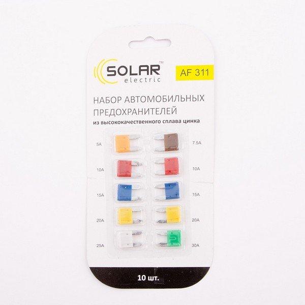 Solar Набір "міні" запобіжників,цинковий сплав(5А,7,5А,10А,15А,20А,25А,30А),10шт.,(500шт./уп.), фото 1