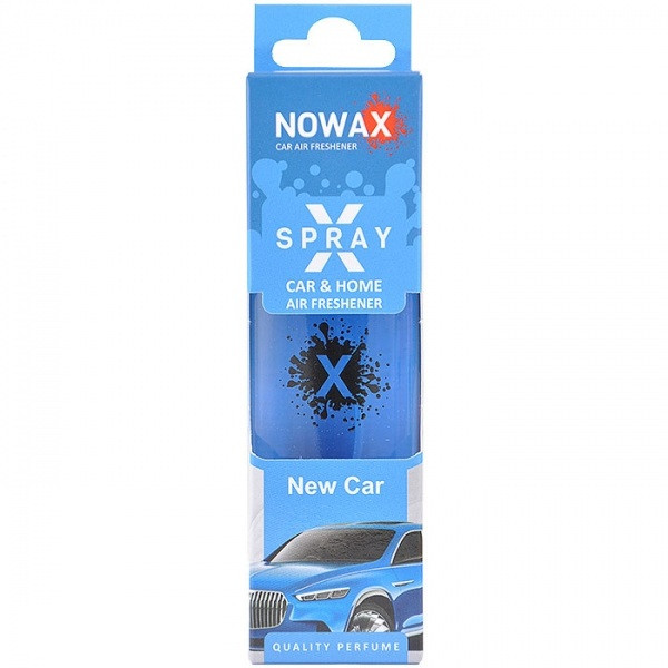 Ароматизатор повітря з розпилювачем в коробці NOWAX серія “X Spray“ - New Car 50ml