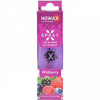 Ароматизатор повітря з розпилювачем в коробці NOWAX серія “X Spray“ - Wildberry 50ml