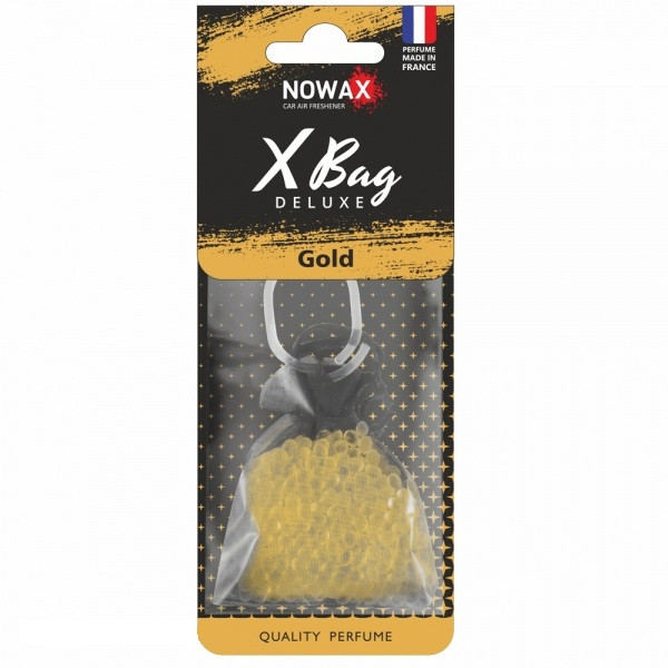 Автомобільний ароматизатор повітря полімерний Nowax X Bag DELUXE - Gold (20шт/ящ), фото 1