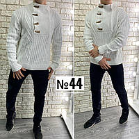 Стильный мужской свитер №44 Ткань Вязка 50, 52, 54 размер 50 52