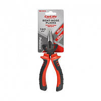 Плоскогубці вигнуті CARLIFE 160мм, двокомпонентна ручка (6/60шт./ящ.)
