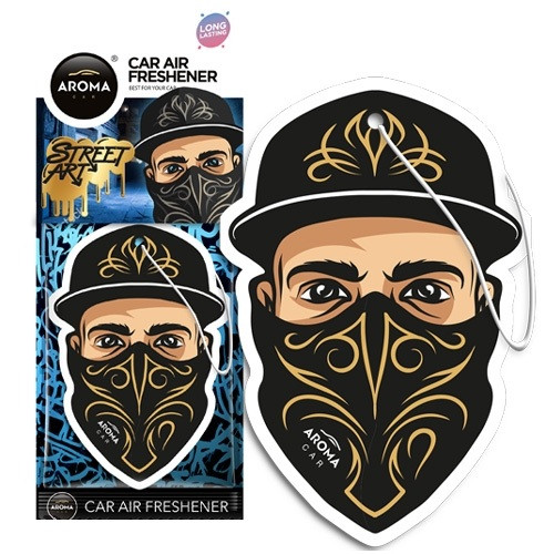 Ароматизатор Aroma Car Cellulose STREET ART — Mask (24 шт.)