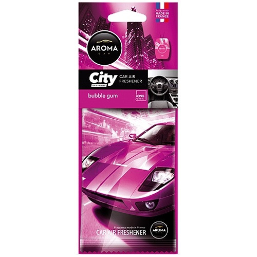 Ароматизатор Aroma Car City Card - BUBBLE GUM (24шт.), фото 1
