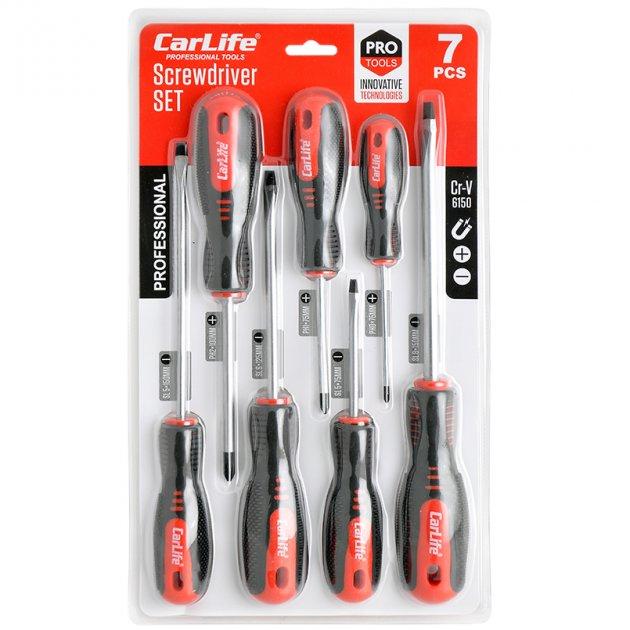 Набір викруток Carlife 7 шт. Cr-V 6150 (12/36шт.), фото 1