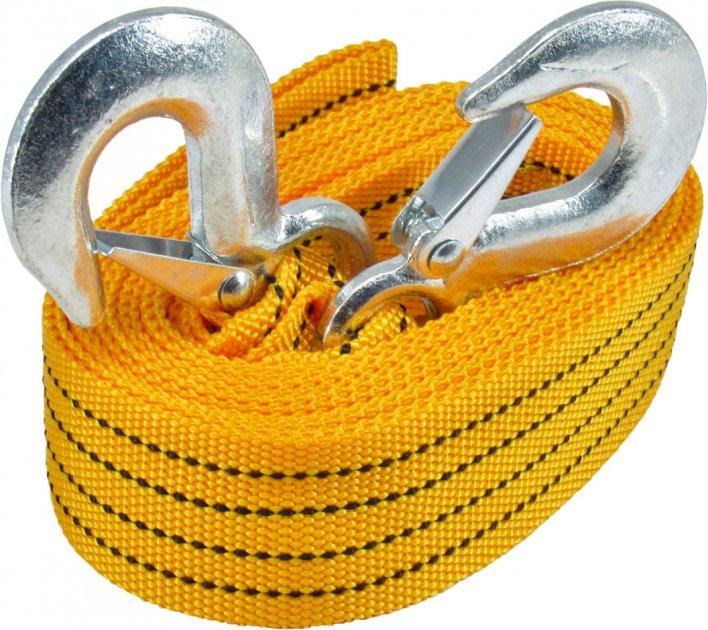 Трос стрічковий, з металевими гачками 3т,4м.,блістер (30 шт/ящ), фото 1