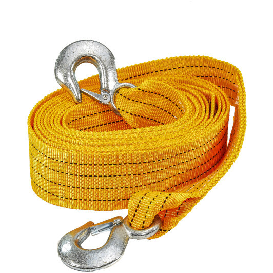 Трос стрічковий, з металевими гачками 8т,5,5м.,сумочка поліетил. (10 шт/ящ), фото 1