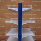 Торгові острівні (двосторонні) стелажі з бар'єрами «Колумб» 200х132 см., кремові, Б/у, фото 9