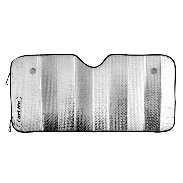 Шторка сонцезахисна, лобова 145х70 см., срібна (50 шт/ящ), фото 1