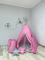 Детский вигвам игровая палатка «Ягодка» Полный Комплект