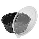 Соусниця пластикова з кришкою чорна 120 мл (упаковка 100 шт), фото 3