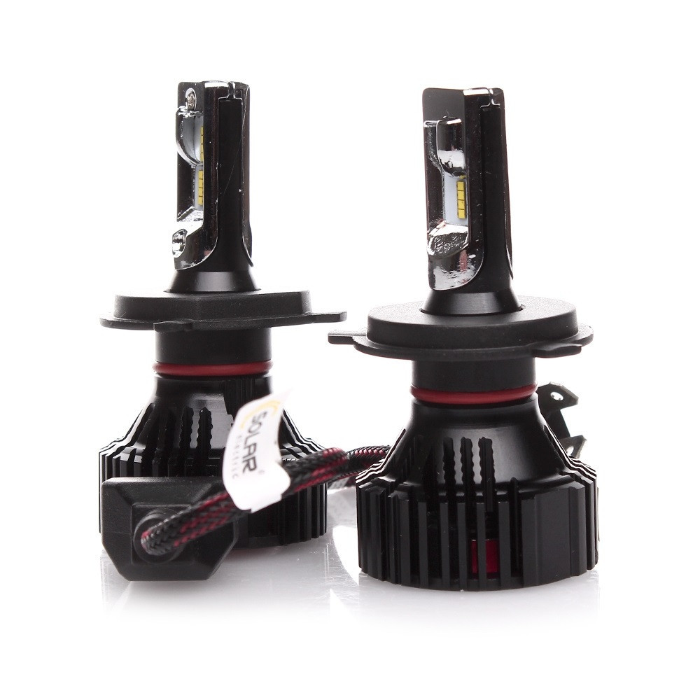 LED SOLAR H4 12/24V 6500K 8000 Lm 60 W ZES Chip (50шт.)
