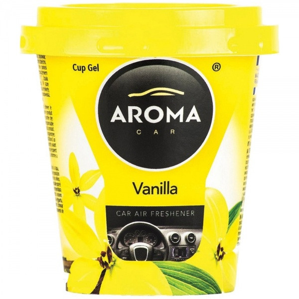 Ароматизатор Aroma Car CUP Gel 130g. - VANILLA (30шт.), фото 1