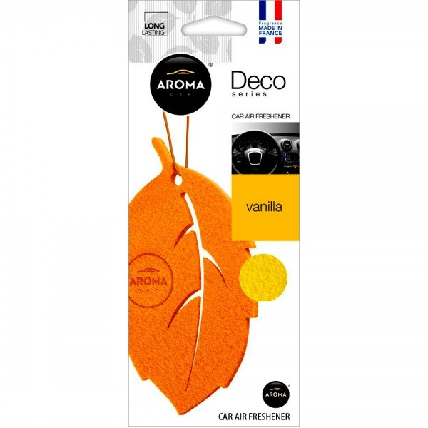 Ароматизатор Aroma Car Deco Leaf — VANILLA (20шт.)