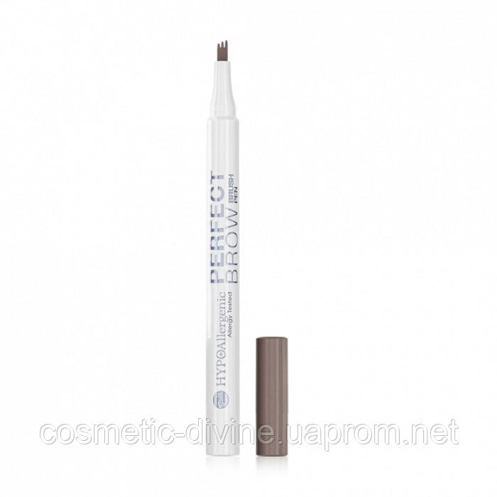 Фломастер для брів Bell Hypo Allergenic Perfect Brow Brush Pen тон 01