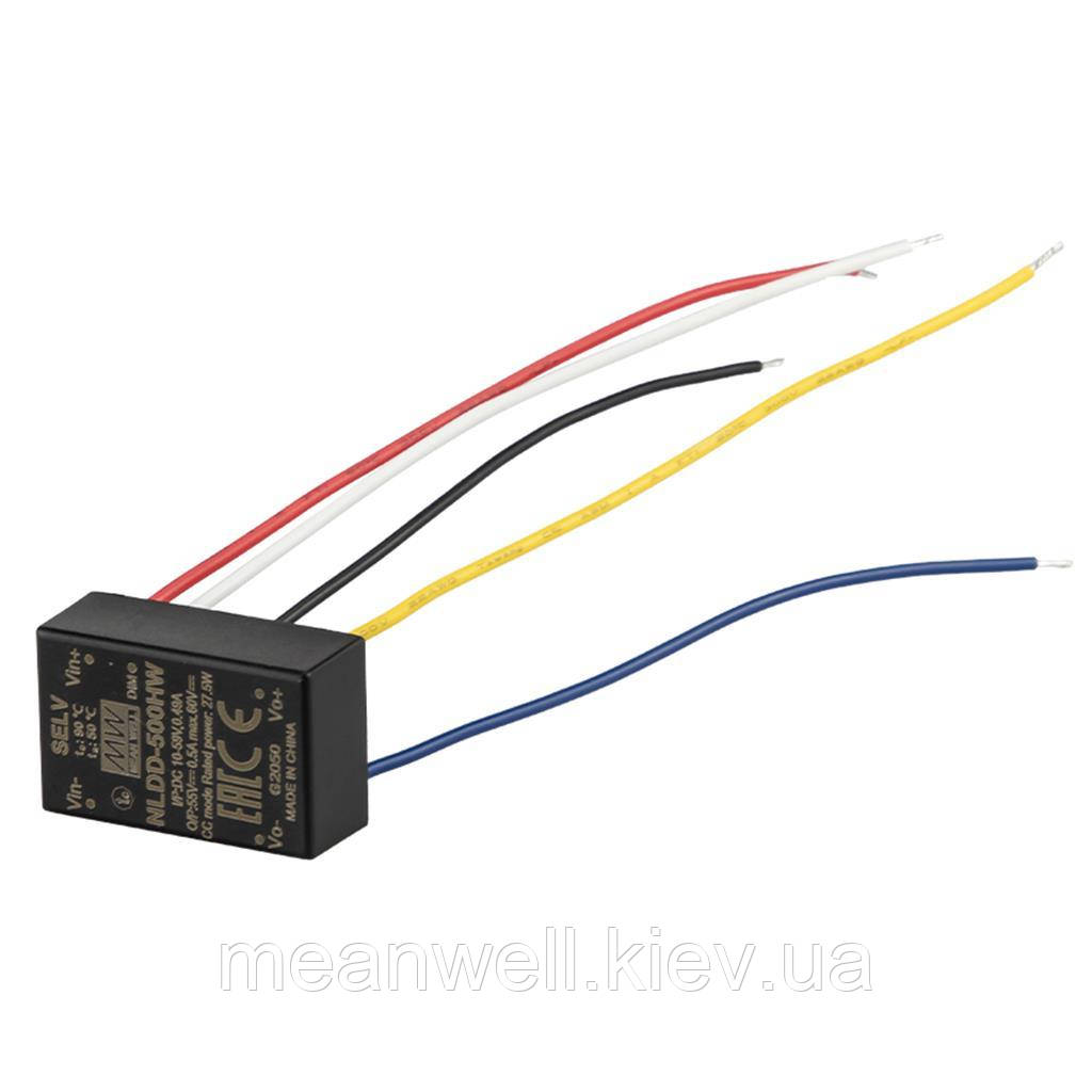 NLDD-350HW DC DC драйвер світлодіодів Mean Well Vin 10 - 56VDC, Vout 6 - 52VDC, 350mA