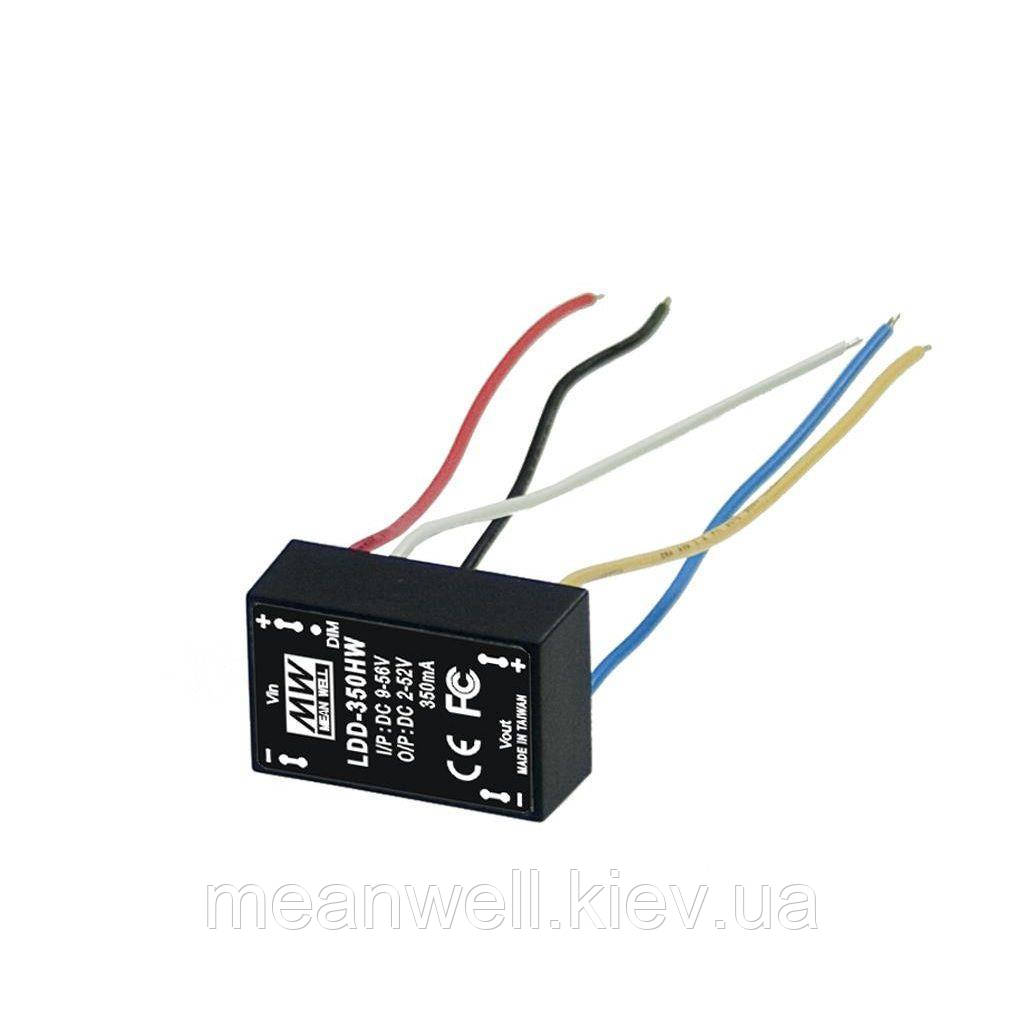 LDD-350HW DC DC драйвер світлодіодів Mean Well Vin 9 - 56VDC, Vout 2 - 52VDC, 350mA, фото 1
