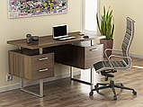 Письмовий стіл LD L-81 145х65х75 см Дуб Палена. Комп'ютерний стіл для дому та офісу, фото 2
